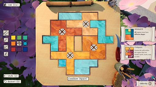 画像ギャラリー No.003のサムネイル画像 / ルールに従いパネルを配置し，美しいステンドグラスを作り上げよう。パズルゲーム「The Artisan of Glimmith」，Steamで配信開始