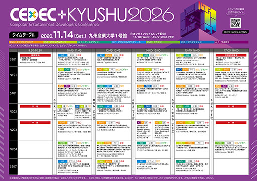 画像ギャラリー No.002のサムネイル画像 / 「CEDEC+KYUSHU 2026」,全35セッションとタイムテーブルが公開に。基調講演はレベルファイブ代表取締役社長/CEOの日野晃博氏が務める