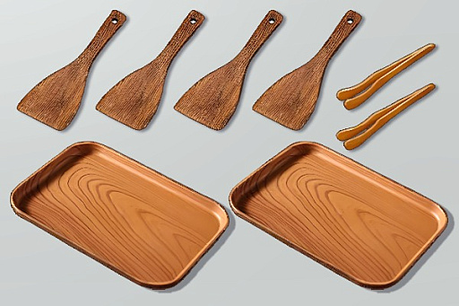 画像ギャラリー No.010のサムネイル画像 / 鉄板焼きを作るボードゲーム「TeppanDo」がKickstarterでキャンペーン展開中。衛生第一素手厳禁,ヘラを使って食材カードをうまくひっくり返そう