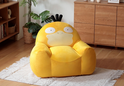 画像ギャラリー No.004のサムネイル画像 / 「ポケモン」コダックがモチーフのビーズソファが発売。コダックの特徴的なしっぽや頭の毛などを再現し，こだわりの座り心地に