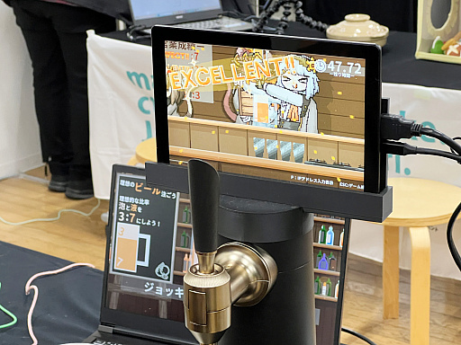 画像ギャラリー No.026のサムネイル画像 / 「TOKYO INDIE GAMES SUMMIT 2026」出展作品レポート（変わったコントローラ編）。ピザを焼き，ポップコーンを頂戴し，ビールで流し込んだ末，レジェンドクリエイターと遊んだ