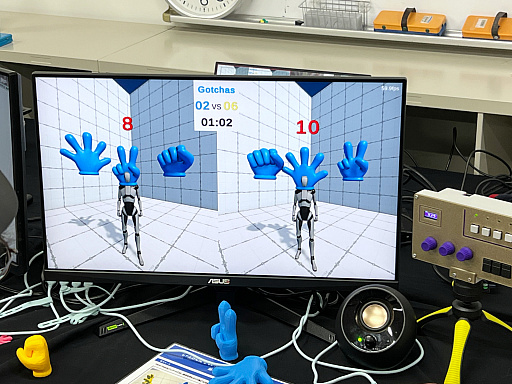 画像ギャラリー No.031のサムネイル画像 / 「TOKYO INDIE GAMES SUMMIT 2026」出展作品レポート（変わったコントローラ編）。ピザを焼き，ポップコーンを頂戴し，ビールで流し込んだ末，レジェンドクリエイターと遊んだ