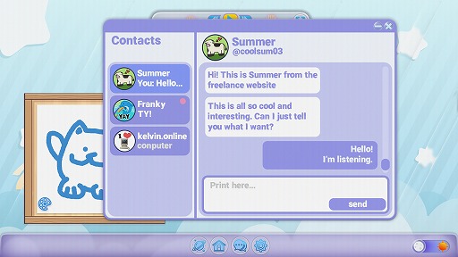 画像ギャラリー No.004のサムネイル画像 / 個人ブログ，ファンサイト，掲示板――。あの頃のネット生活を楽しめるカジュアルネットシム「HOMEWAVE」，Steamストアページを公開