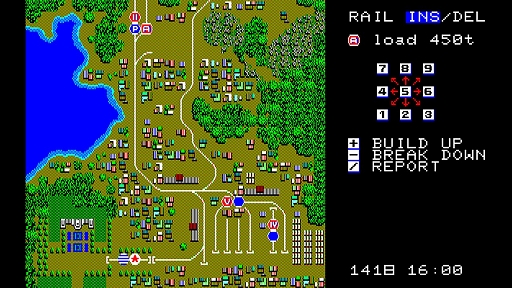 画像ギャラリー No.002のサムネイル画像 / 初代「A列車で行こう」，EGGコンソールで本日配信。線路を敷設し，大統領列車をゴールまで導くシミュレーションゲーム