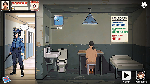 画像ギャラリー No.003のサムネイル画像 / 超能力乱用の疑いで特殊拘置所に収容，31日間の観察下で生き延びる。新作タイトル「窥视」発売開始