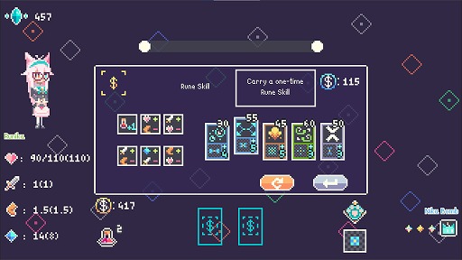 画像ギャラリー No.004のサムネイル画像 / 一定時間ごとに使えるアクションがまるっと変わる! カオスなローグライクアクション「カオスルーンヒーロー」,体験版をSteamで公開