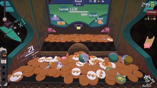 画像ギャラリー No.001のサムネイル画像 / デッキ構築型ローグライクコインプッシャーゲーム「RACCOIN: Coin Pusher Roguelike」,Steamで配信開始