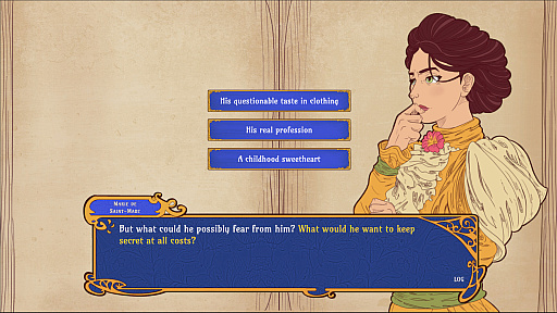 画像ギャラリー No.009のサムネイル画像 / 破綻寸前の結婚相談所を救えるか。恋愛探偵として真実を暴く調査型ビジュアルノベル「L'Agence - The Hearts of Paris」,愛か利益かが結末を左右