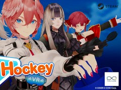holo Indie���VR�б���������󥲡����Holo Hockey�ס�Steam�ǥ�꡼�����ۥ��饤�֤Υ��С�8�ͤȥ����ۥå���������Ǥ���