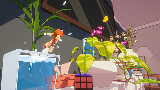 画像ギャラリー No.002のサムネイル画像 / 金魚が家からの脱出を目指す3Dプラットフォーマー「Barely Breathing」,2026年内に発売