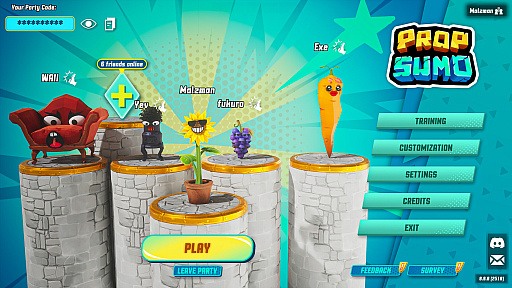 画像ギャラリー No.002のサムネイル画像 / 発売翌日から無料配布。意志を持った小道具が激突するパーティー対戦ゲーム「Prop Sumo」,Epic Games Storeで配布中