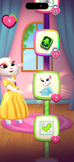 画像ギャラリー No.016のサムネイル画像 / 魅力的なアンジェラのおしゃれな生活をプロデュース！　「マイ・トーキング・アンジェラ2+」（今日から始めろApple Arcade #67）