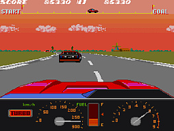 画像ギャラリー No.004のサムネイル画像 / アケアカ版「KONAMI RF2 Red Fighter」，4月16日配信。障害物や敵車を避けつつ燃料切れに注意して，全6ステージの走破を目指すレースゲーム