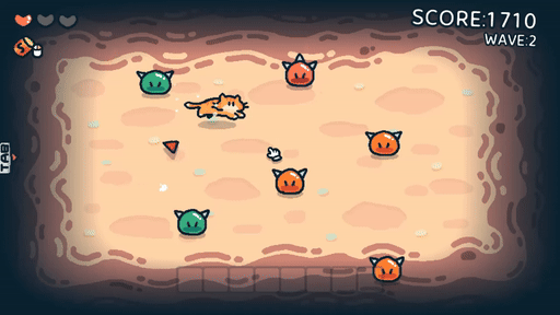 画像ギャラリー No.009のサムネイル画像 / 猫をなでるだけで攻撃が発動,世界を救うゆるかわシューティングゲーム「なでねこ」発表。2026年内に発売