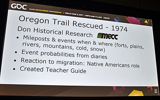 ꡼ No.014 | GDC 2017ϳȯԤǽζѥOregon Trailפ̤