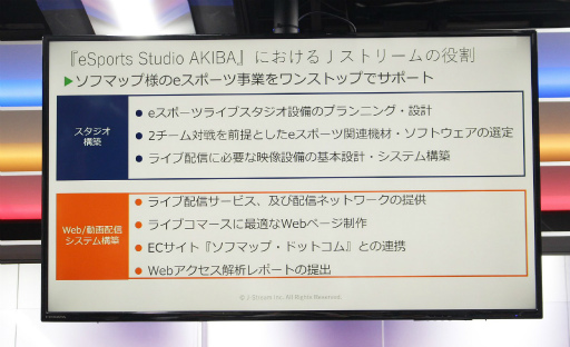 画像ギャラリー No.008のサムネイル画像 / ソフマップ「eSports Studio AKIBA」が4月30日にオープン。ECサイトと連携したeスポーツ配信スタジオを企業やコミュニティ,教育機関などに無料提供