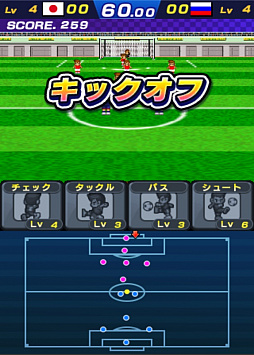 画像ギャラリー No.003のサムネイル画像 / らくらくコミュニティで「4択サッカー-Four Command Soccer-」が配信開始