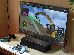 ゲームの腕を仕事に生かせる時代がやってくる？　コントローラで重機を遠隔操作する日特建設のデモを体験［TGS2026］