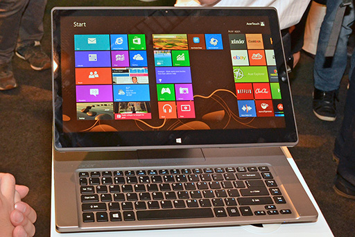 Computex 特殊ヒンジ採用の変形ノートpcや8インチのwindowsタブレットが発表 Acerプレスカンファレンスレポート