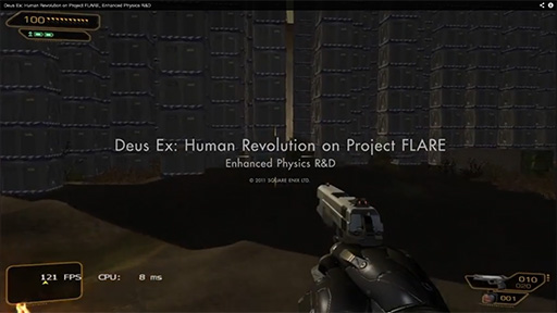 Deus Ex: Human Revolution on Project FLARE, Enhanced Physics R&D 