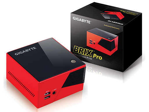 画像集#001のサムネイル/Iris Pro 5200採用のGIGABYTE製超小型ベアボーン「BRIX Pro」が国内発売。i7-4770R搭載で7万7000円前後