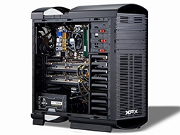 画像集#002のサムネイル/ドスパラ,XFXブランドのゲーマー向けPCケースを取扱開始。第1弾は8基のファンを搭載可能なATXケース
