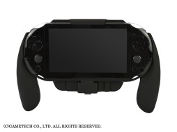画像ギャラリー No.003のサムネイル画像 / ゲームテック，バッテリー内蔵の新型PS Vita用グリップと，Wii U本体の電源端子からWii U GamePadの充電が可能なケーブル