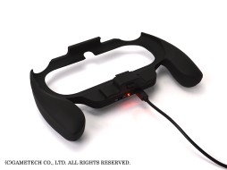 画像ギャラリー No.010のサムネイル画像 / ゲームテック，バッテリー内蔵の新型PS Vita用グリップと，Wii U本体の電源端子からWii U GamePadの充電が可能なケーブル