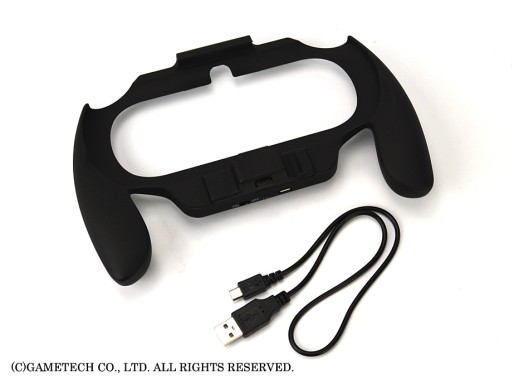 画像ギャラリー No.013のサムネイル画像 / ゲームテック，バッテリー内蔵の新型PS Vita用グリップと，Wii U本体の電源端子からWii U GamePadの充電が可能なケーブル