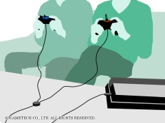 画像集#005のサムネイル/ゲームテック,「DUALSHOCK 4」を2台同時に充電できるPS4用USBケーブル