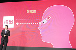 画像集#017のサムネイル/JINS,視線移動やまばたきを検出してスマホアプリを動かせる眼鏡「JINS MEME」を発表