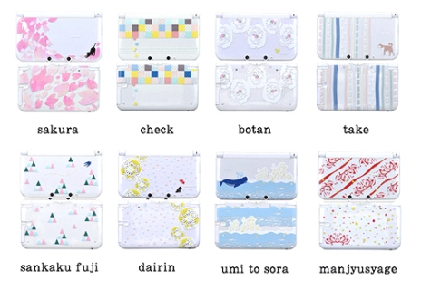 画像ギャラリー No.001のサムネイル画像 / ゲームテックの3DS LL用ハードカバーに和風デザインの新柄8種が加わる