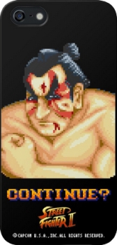 画像集#006のサムネイル/「ストリートファイターII」の“負け顔”がデザインされたiPhone 5&5Sケース