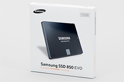 画像集#003のサムネイル/「SSD 850 EVO」レビュー。「3D V-NAND」の採用でSamsung製SSDの下位モデルは何が変わった？