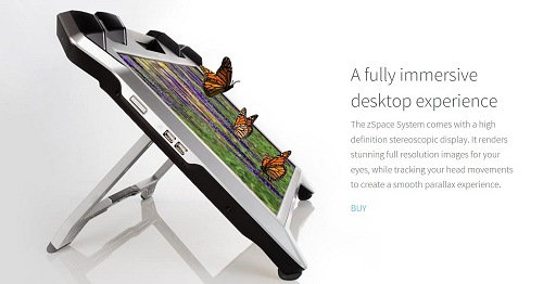 画像ギャラリー No.003のサムネイル画像 / HP，VR対応ディスプレイを発表。回り込んで立体物を見ることが可能に