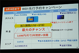 画像ギャラリー No.013のサムネイル画像 / UQ,最大通信速度220Mbpsに対応する新型WiMAX 2+モバイルルーター計2製品を発表