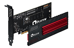 画像集 No.004のサムネイル画像 / PCIe x2対応のPlextor製SSDにヒートシンク装備の「Black Edition」