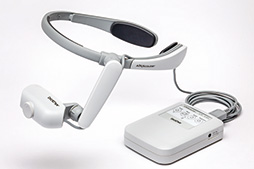 画像ギャラリー No.002のサムネイル画像 / ドラゴンボールの「スカウター」っぽい単眼式HMD「エアスカウター」の新型がブラザーから。HDMI入力で720p映像を表示可能