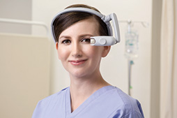 画像ギャラリー No.005のサムネイル画像 / ドラゴンボールの「スカウター」っぽい単眼式HMD「エアスカウター」の新型がブラザーから。HDMI入力で720p映像を表示可能