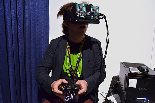 ���������꡼ No.021�Υ���ͥ������ / ��SIGGRAPH 2015��NVIDIA��������ե�������ο���VR HMD���θ����饤�ȥե�����ɤˤ�븽��Ū�ʱ�ᴶ�˶ä�