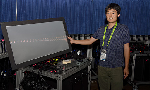 画像ギャラリー No.029のサムネイル画像 / 空中に描かれた「触れる絵」やリアルな立体映像など,日本の研究者による展示をまとめたSIGGRAPH 2015のEmerging Technologiesレポート後編