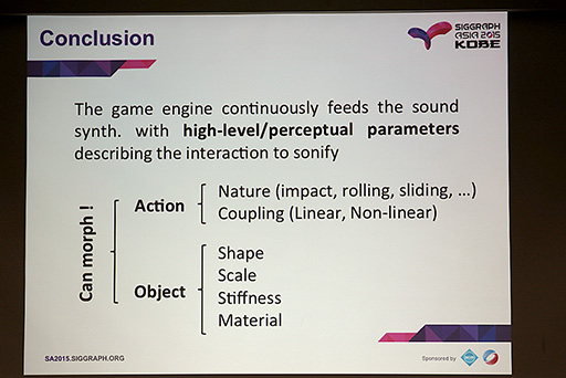 ���������꡼ No.018�Υ���ͥ������ / ��SIGGRAPH ASIA�ϥ��֥������Ȥ�ʪ��Ū������ư��������̲���ư�������륵����ɥ��󥸥�λ��夬��뤫