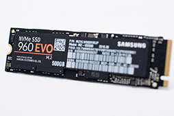 画像集 No.006のサムネイル画像 / 「SSD 960 EVO」レビュー。TLC NANDフラッシュメモリ採用SSDとしては，安定した高性能を誇る