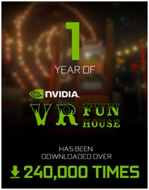 画像ギャラリー No.001のサムネイル画像 / NVIDIAのVRデモショウケース「VR FunHouse」がリリースから1年で24万ダウンロードを達成