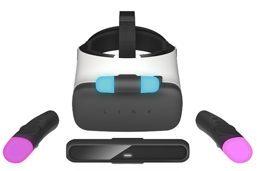 画像ギャラリー No.002のサムネイル画像 / モーショントラッキングが可能なスマートフォン接続型のHTC製VR HMD「LINK」がソフトバンクから発売に