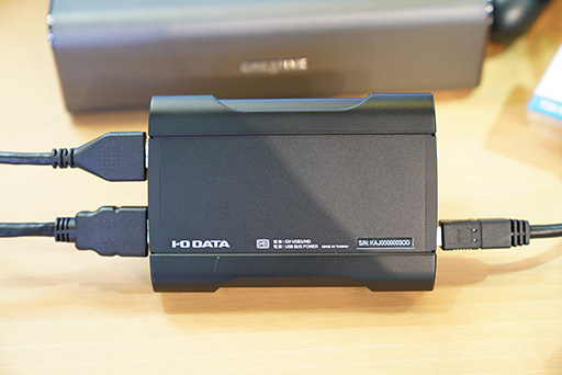 アイ・オーの新型キャプチャデバイス「GV-USB3/HD」を，発売前にTGS 