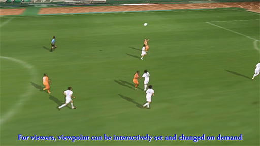 Real Time Sports Viewing with KDDI Free-Viewpoint Technology