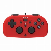 Hori Ps4用小型ゲームパッド ワイヤードコントローラーライト のカラバリ3色 黒 青 赤 を12月7日に発売