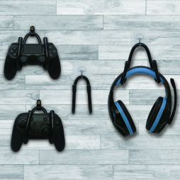 画像ギャラリー No.003のサムネイル画像 / ゲームパッドやヘッドフォンに適した壁掛け用ハンガーセットがコロンバスサークルから