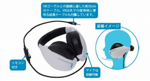 画像ギャラリー No.001のサムネイル画像 / サイバーガジェット,VR HMD用と謳うネックバンド型ヘッドセットを発売